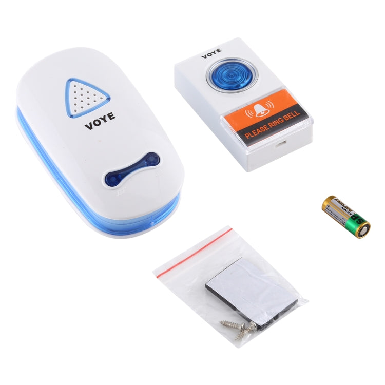 VOYE V025A Home Music Remote Control Wireless Doorbell with 38 Polyphony Sounds, US Plug, V025A VOYE V025A Home Music Remote Control Wireless Doorbell with 38 Polyphony Sounds, US Plug, V025A